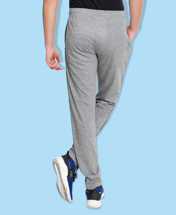 T.T. Men Cotton Track Pants - Grey