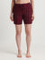 HiFlyers Women Regular Fit Cotton Printed Short -Maroon
