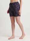 HiFlyers Women Regular Fit Cotton Printed Short -Purple