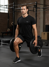 HiFlyers Men Slim Fit Solid Premium Rn Tshirts Black
