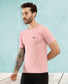 HiFlyers Men Regular Fit Polyster Pique Round Neck Half Sleev Tshirt Onion