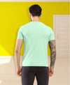 HiFlyers Men Regular Fit Polyster Pique Round Neck Half Sleev Tshirt Pista