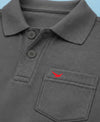 HiFlyers Men'S Solid Tshirts With Pocket Anthra