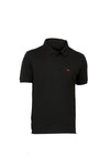 HiFlyers Men'S Solid Regular Fit Polo T-Shirt With Pocket -Black