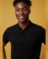 HiFlyers Men'S Solid Tshirts With Pocket Black