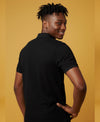 HiFlyers Men'S Solid Tshirts With Pocket Black