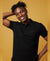 HiFlyers Men'S Solid Tshirts With Pocket Black