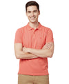 HiFlyers Men'S Solid Regular Fit Polo T-Shirt With Pocket -Cherry