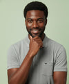 HiFlyers Men'S Solid Tshirts With Pocket Grey