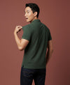 HiFlyers Men'S Solid Tshirts With Pocket Olive