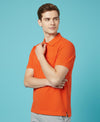 HiFlyers Men'S Solid Tshirts With Pocket Orange