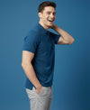 HiFlyers Men'S Solid Regular Fit Polo T-Shirt With Pocket -Royal Blue
