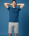 HiFlyers Men'S Solid Regular Fit Polo T-Shirt With Pocket -Royal Blue
