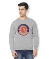 Hiflyers Men|Regular Fit|Chest Printed Cotton Fleece|Soft Stylish Casual Winter Wear Sweatshirt|Anthra