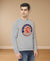 Hiflyers Men|Regular Fit|Chest Printed Cotton Fleece|Soft Stylish Casual Winter Wear Sweatshirt|Anthra
