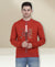 Hiflyers Men|Regular Fit|Chest Printed Cotton Fleece|Soft Stylish Casual Winter Wear Sweatshirt|Rust