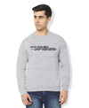 Hiflyers Men|Regular Fit|Chest Printed Cotton Fleece|Soft Stylish Casual Winter Wear Sweatshirt|Grey