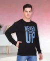 HiFlyers Full Sleeve Printed Men Sweatshirt - Black
