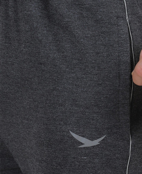 HiFlyers Mens Anthra Slim Fit Solid Terry Joggers