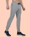 HiFlyers Mens Grey Slim Fit Solid Terry Joggers
