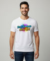 T.T. Men Holi Printed | Half Sleeves | Cotton Blended T-Shirts For Men | Regular Fit | White(Non-Returnable | Non-Exchangeable Item)