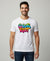 T.T. Men Holi Printed | Half Sleeves | Cotton Blended T-Shirts For Men | Regular Fit | White(Non-Returnable | Non-Exchangeable Item)