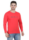 HiFlyers Mens Coral Regular FitPrinted Round Neck Full Sleev Tshirt
