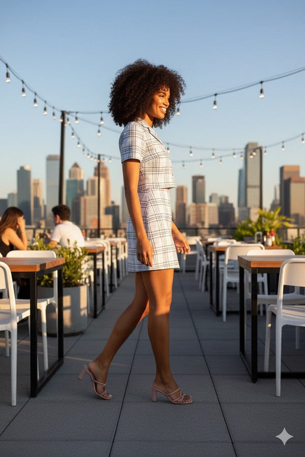 Garden Party Style Cheks Luxe Cord