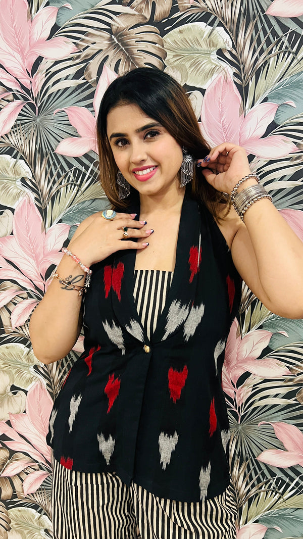 Garden Party Midnight Ikat Ensemble