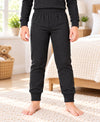 T.T. Boys|Regular Fit|Cotton Rich|With Elastomeric Finish|Soft & Warm Winter Innerwear For Kids|Full Sleeves Top & Bottom Set |Thermal Set||Black