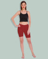 T.T. Pearl Women 100% Cotton Multipurpose Shorts Pack Of 2 Maroon & Skin