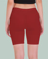 T.T. Pearl Women 100% Cotton Multipurpose Shorts Pack Of 2 Maroon & Skin