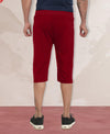 T.T. Men'S Poly Jersey Cut & Sew Three Fourth -Maroon