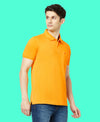 HiFlyers Men'S Solid Regular Fit Polo T-Shirt With Pocket -Mustard