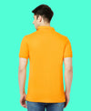 HiFlyers Men'S Solid Regular Fit Polo T-Shirt With Pocket -Mustard