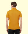 HiFlyers Men'S Solid Tshirts With Pocket Mustard