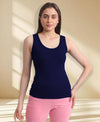 T.T. Womens Desire Cotton Spandex Tanktop Navy