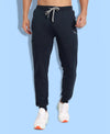 HiFlyers Men Navy Slim Fit Solid Terry Joggers