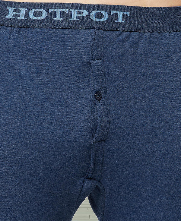 T.T. Mens Navy Slim FitSolid Hotpot Thunder Thermal Trouser