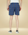 T.T. Mens Cotton Regular FitPrinted Bermuda Shorts With ZipperNavy-Grey