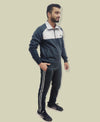 HiFlyers Mens Navy Regular FitSolid Fleece Tracksuit