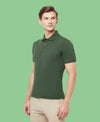HiFlyers Men'S Solid Tshirts With Pocket Olive