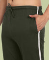T.T. Men Cotton Track Pants Regular Fit Solid - Riffel Green