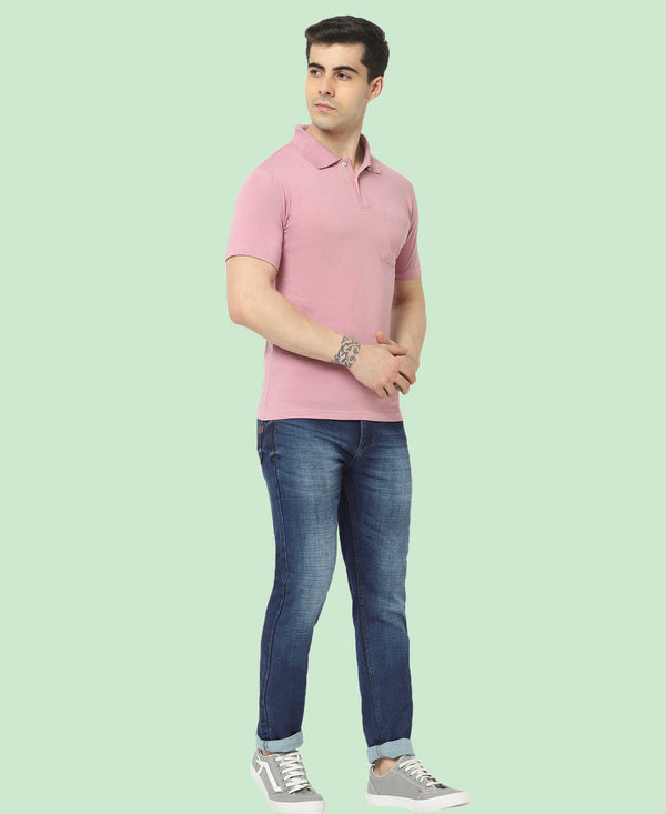 T.T. Men'S Solid Sinker Polo Tshirts With PocketOnion