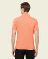HiFlyers Men'S Solid Tshirts With Pocket Orange