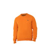 HiFlyers Mens Orange Slim Fit Solid Cotton Fleece Sweatshirt