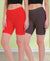 T.T. Pearl Women 100% Cotton Multipurpose Shorts Pack Of 2 Chocolate Brown & Red