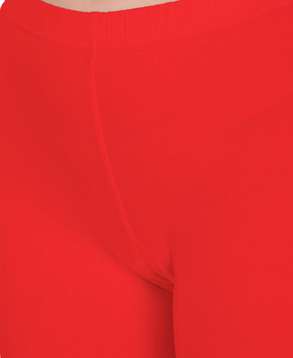 T.T. Pearl Women 100% Cotton Multipurpose Shorts Pack Of 2 Red & Skin