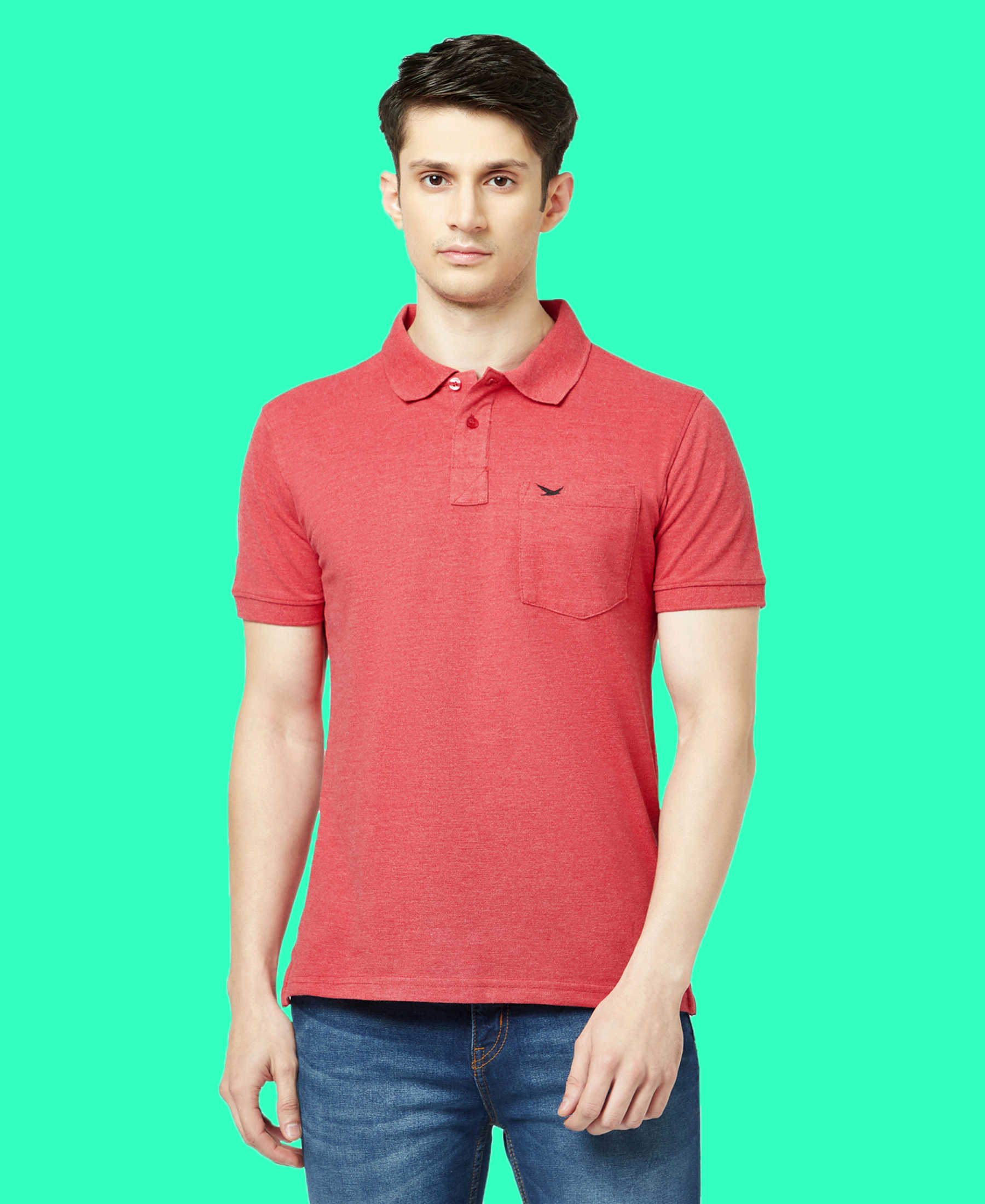 Buy HiFlyers Mens Polo T-Shirt Light Blue Best Price: TT Bazaar