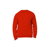 HiFlyers Mens Red Slim Fit Solid Cotton Fleece Sweatshirt